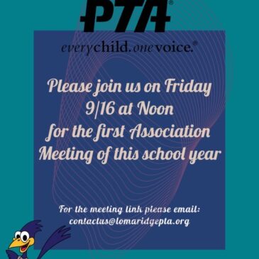 Loma Ridge PTA Association Meeting