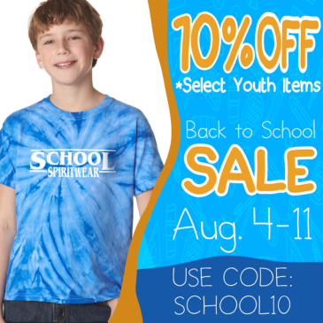 Back To School Youth Spirit Wear Promotion